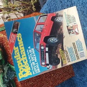 Popular Mechanics Magazine with Red 4x4 Cover,July 1983